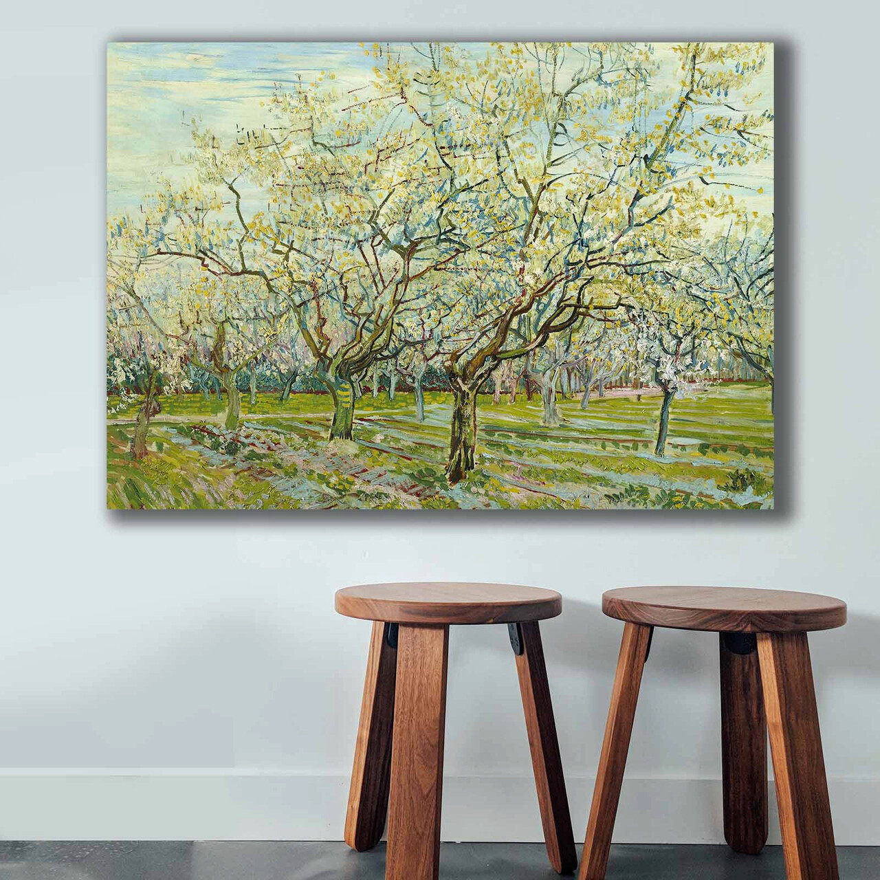 Tablou decorativ, 70100VANGOGH017, Lemn, Multicolor - imagine 4